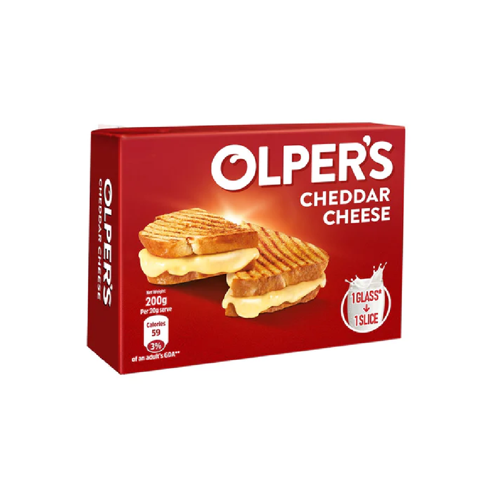 OLPERS CHEDDAR CHEESE 200 GM Default Title - MamasJan Grocery