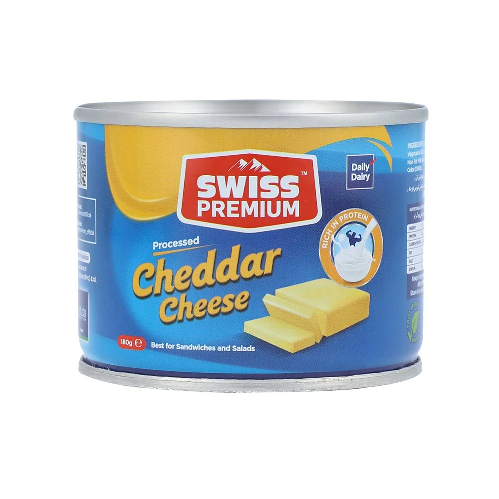 SWISS PREMIUM CHEDDAR CHEESE 180 GM Default Title - MamasJan Grocery
