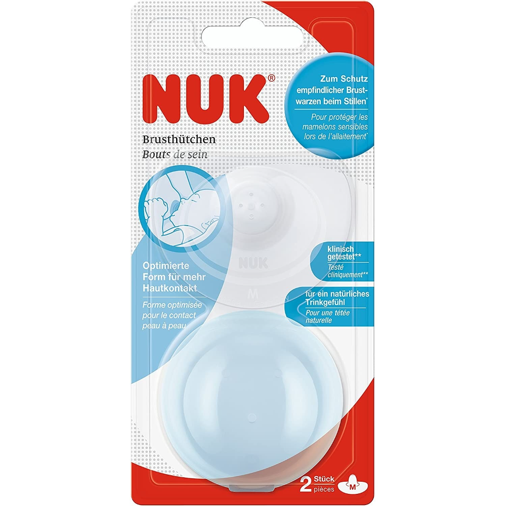 NUK NIPPLE SHD SI M 2/B CL2 10721312 Default Title - MamasJan Grocery Nonfood