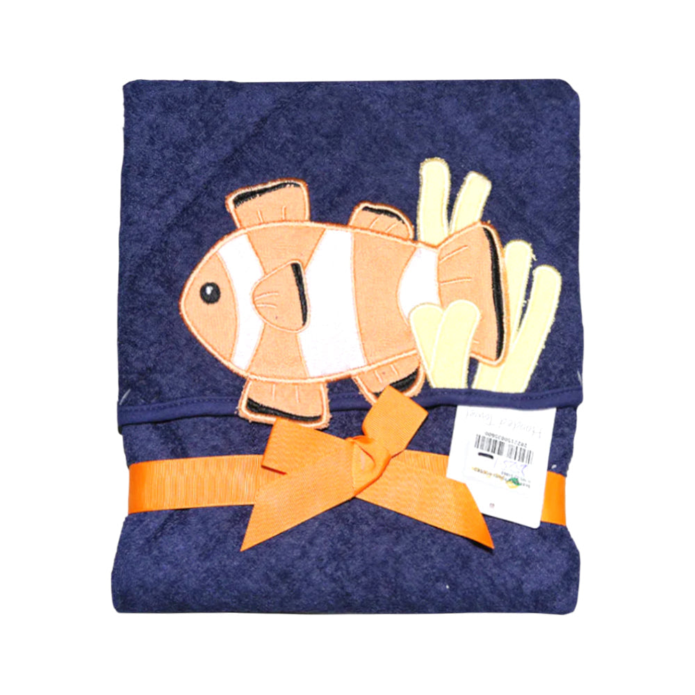 BABY BATH TOWEL HOODED IR MS-22 14860 Default Title - MamasJan KidsWear