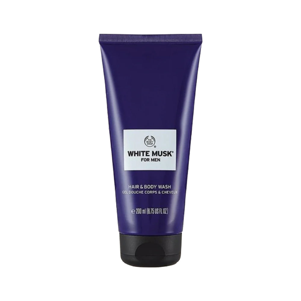 BODY SHOP WHITE MUSK FOR MEN HAIR & BODY WASH 200 ML Default Title - MamasJan Makeup