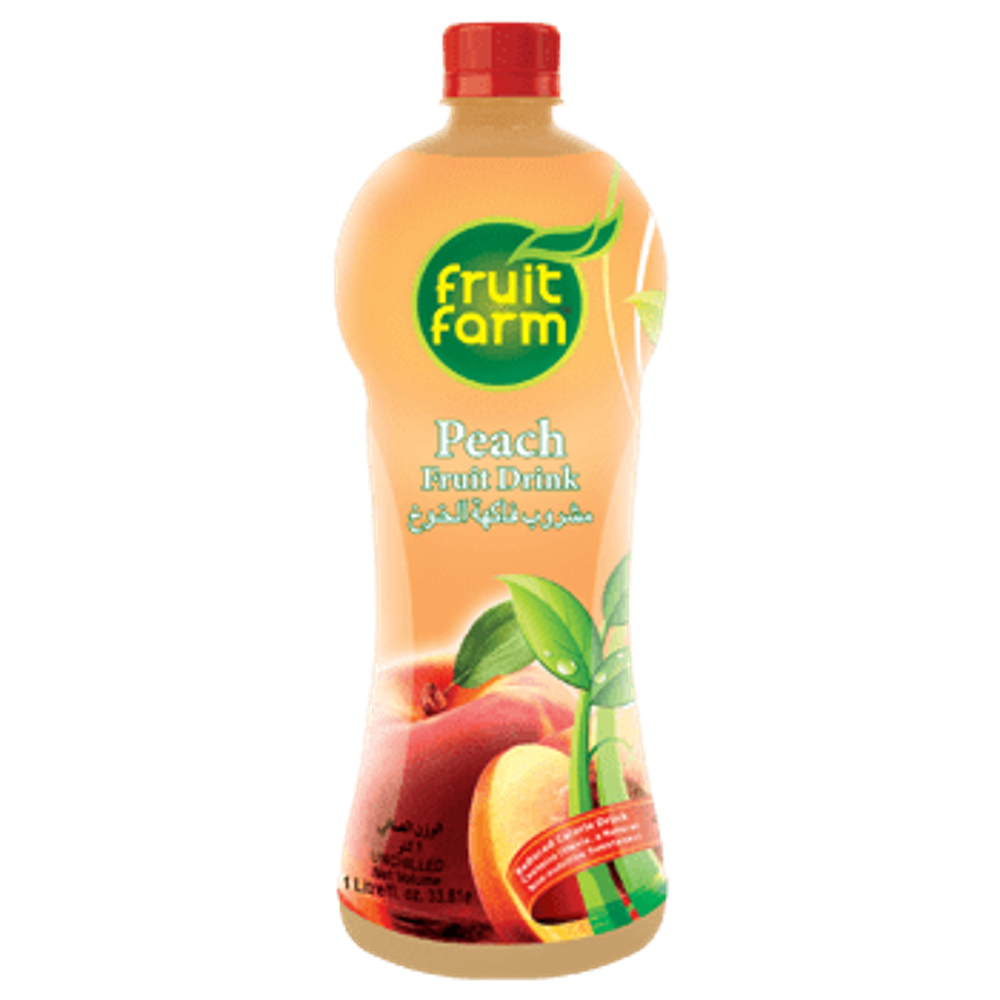 FRUIT FARM PEACH FRUIT DRINK BOTTLE 1LTR Default Title - MamasJan Grocery