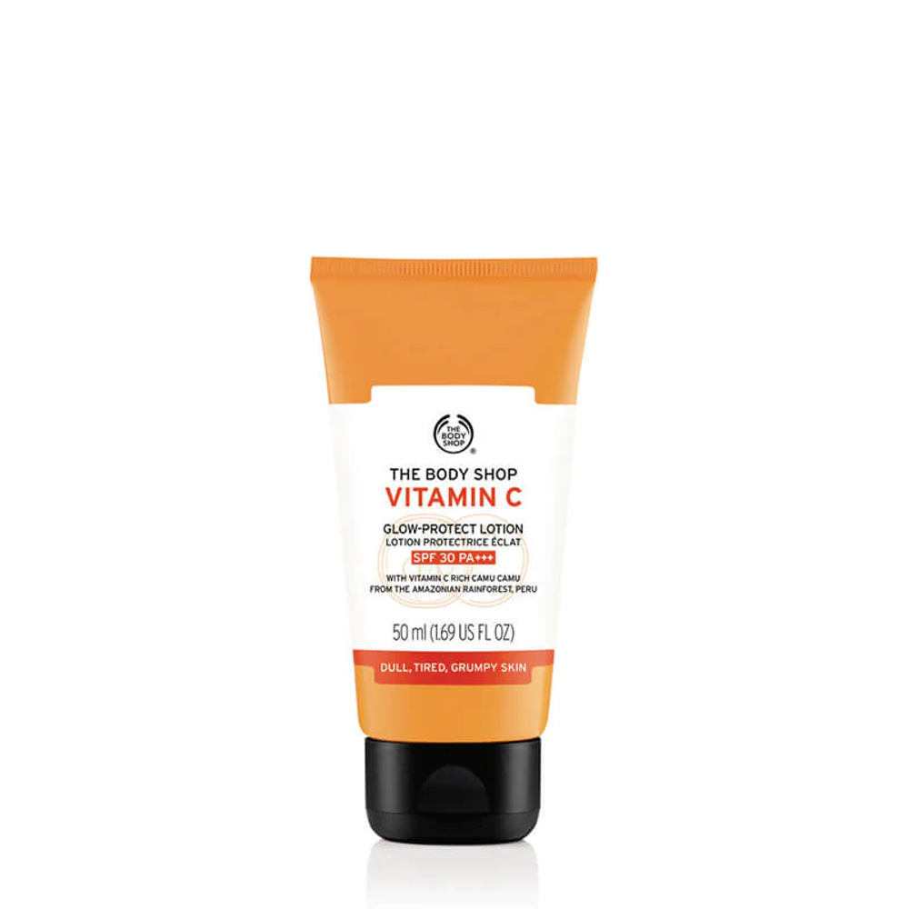 BODY SHOP VITAMIN C GLOW PROTECT LOTION SPF 30 50ML Default Title - MamasJan Makeup
