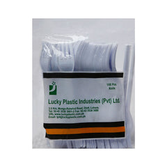 LUCKY PLASTIC DISPOSABLE FORK LARGE 100PC PACK Default Title - MamasJan Grocery Nonfood