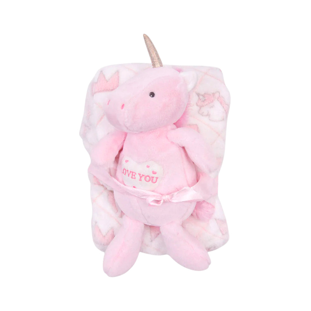 BABY FLEECE WRAPPING SHAWL W TOY MS-22 CHI XYBL15-C Default Title - MamasJan KidsWear