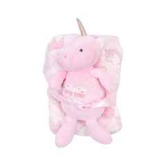 BABY FLEECE WRAPPING SHAWL W TOY MS-22 CHI XYBL15-C Default Title - MamasJan KidsWear