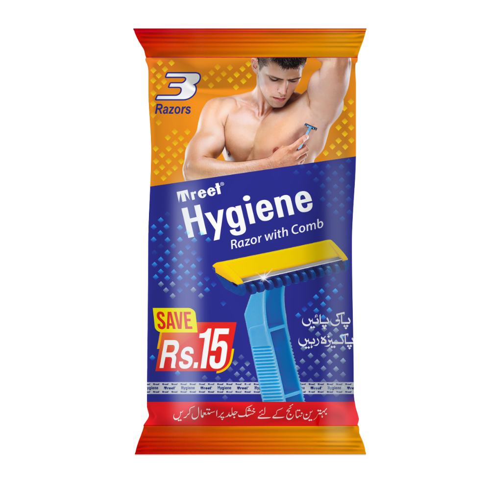 TREET HYGIENE RAZOR WITH COMB 3PCS ROMO PACK Default Title - MamasJan Grocery Nonfood