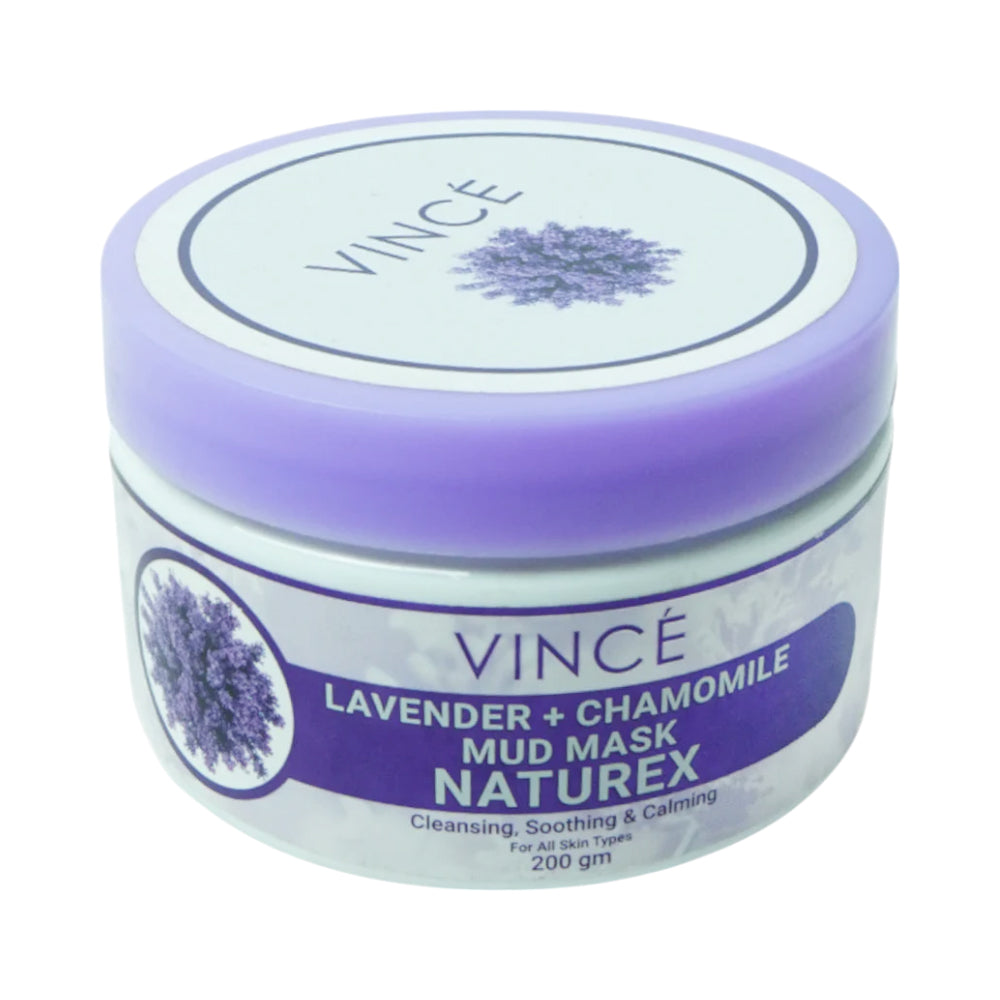 VINCE LAVENDER & CHAMOMLINE MUD MASK 200GM Default Title - MamasJan skincare