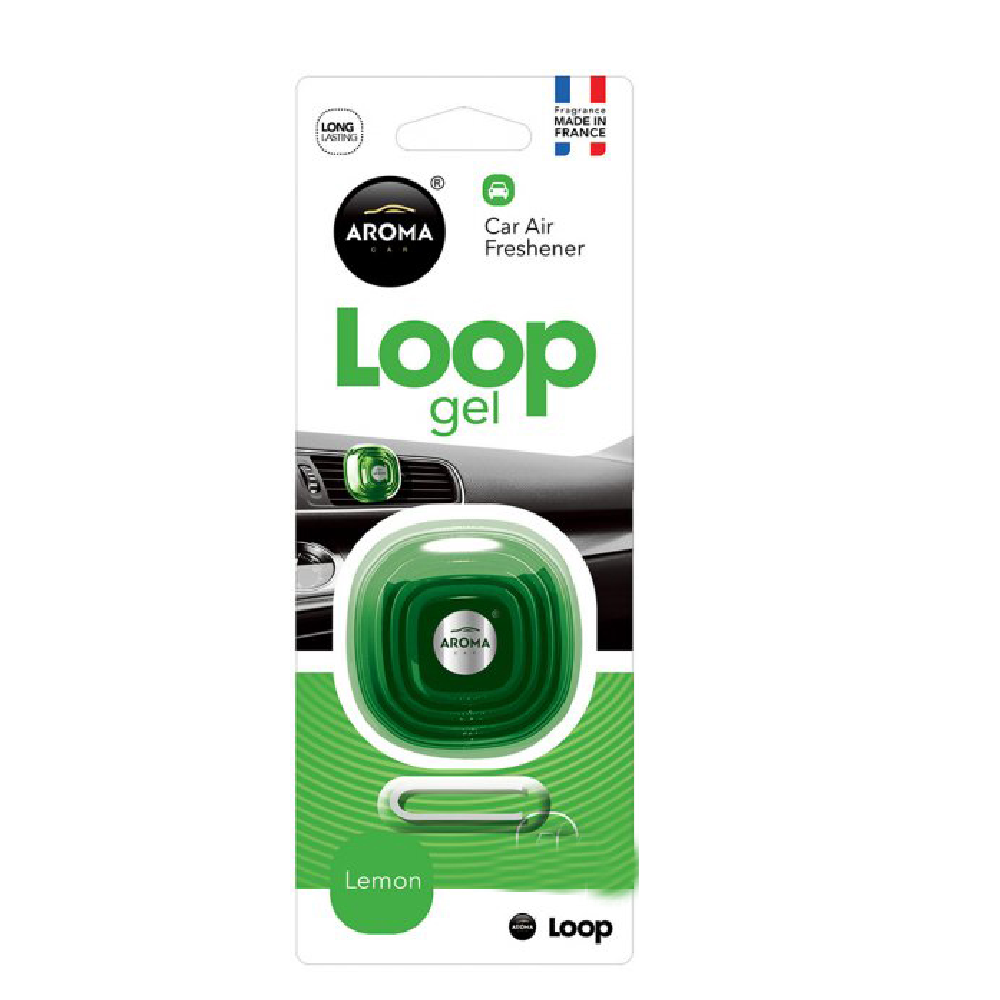 AROMA CAR LOOP GEL LEMON Default Title - MamasJan Grocery Nonfood