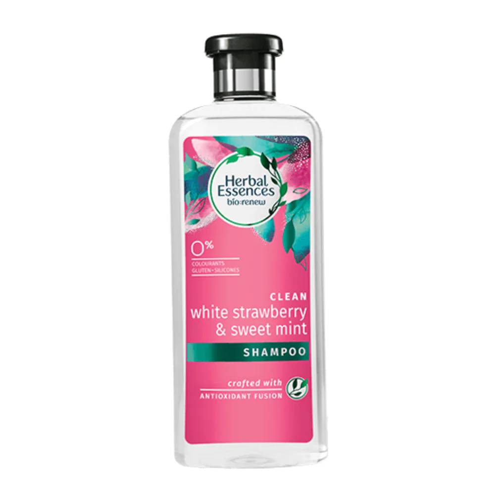 HERBAL ESSENCES SHAMPOO WHITE STRAWBERRY & MINT CLEAN 400 ML Default Title - MamasJan Grocery Nonfood