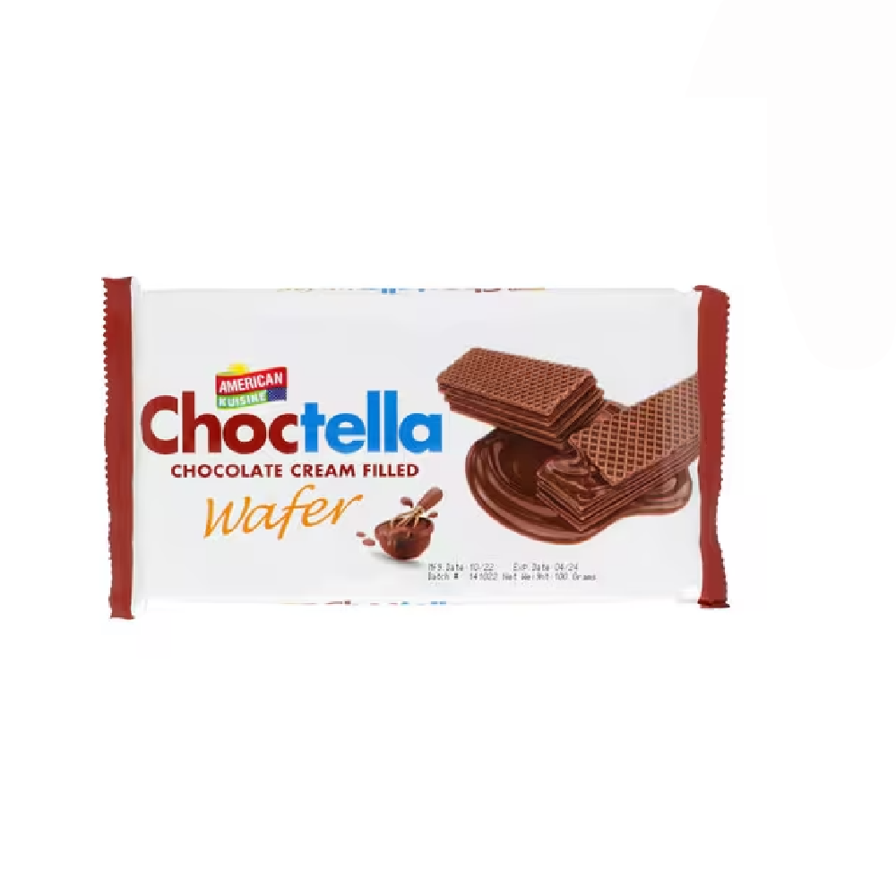 AMERICAN KUISINE CHOCOLATE CREAM FILLED WAFER 100 GM Default Title - MamasJan Grocery