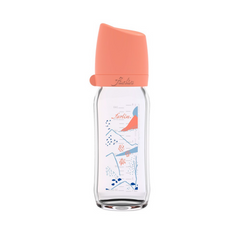 FARLIN BABY FEEDING BOTTLE GLASS 3M+240 ML AB-32012 Default Title - MamasJan Grocery Nonfood