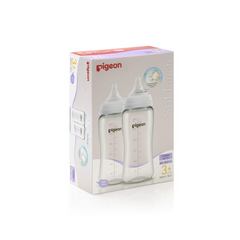 PIGEON FEEDING BOTTLE TWIN PACK 3M+ 300 ML 79447 Default Title - MamasJan Grocery Nonfood