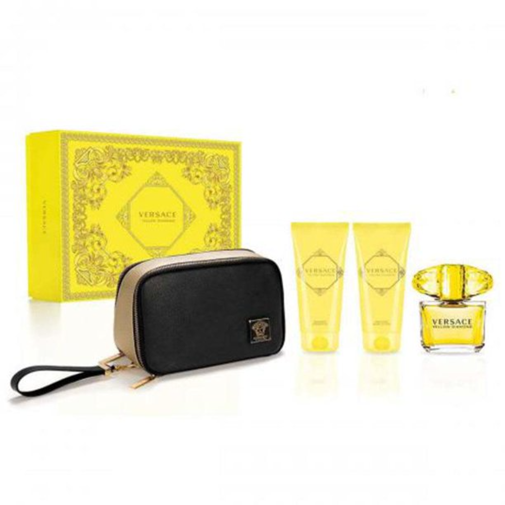 VERSACE YELLOW DIAMOND FOR WOMEN 4PC GIFT SET Default Title - MamasJan s