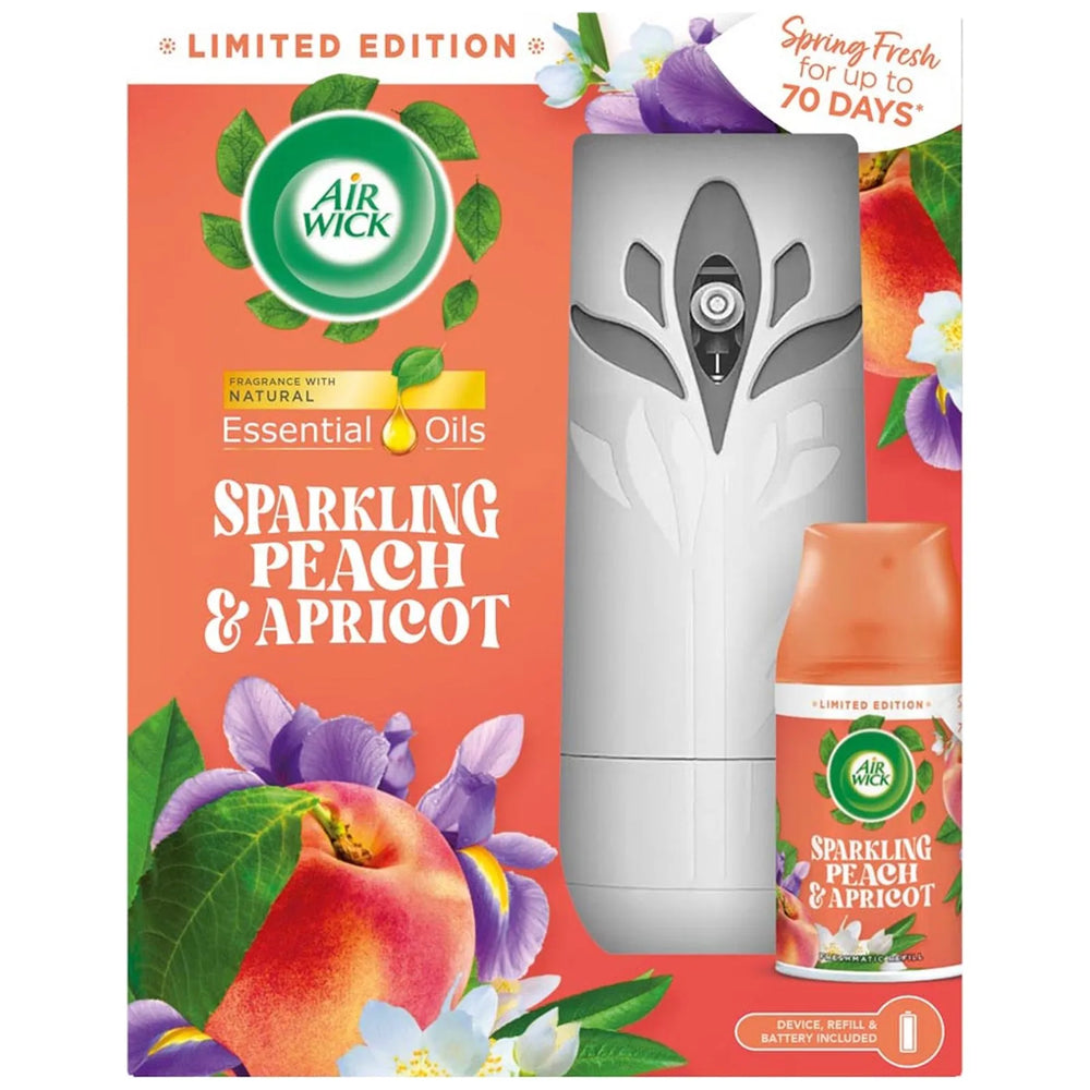 AIR WICK AIR FRESHNER WITH MACHINE SPARKLING PEACH APRICOT 2 Default Title - MamasJan Grocery Nonfood