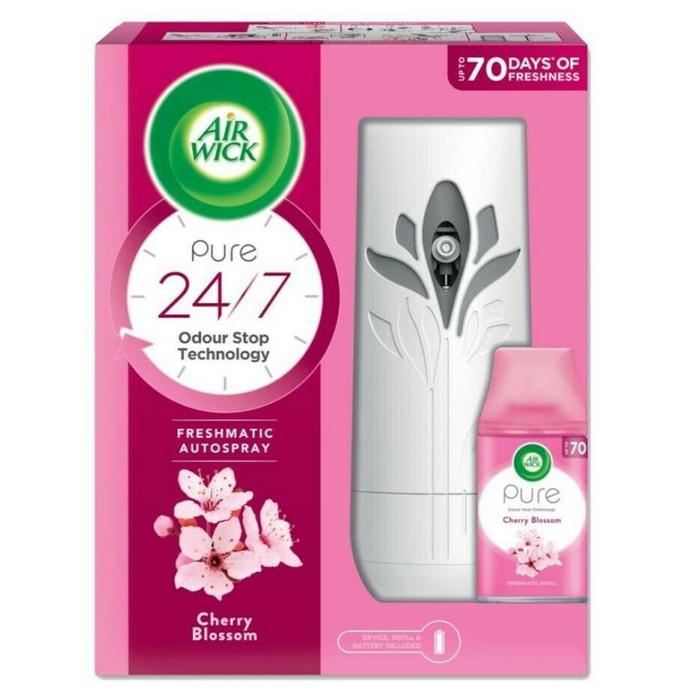 AIR WICK AIR FRESHENER WITH MACHINE CHERRY BLOSSOM 250 ML Default Title - MamasJan Grocery Nonfood