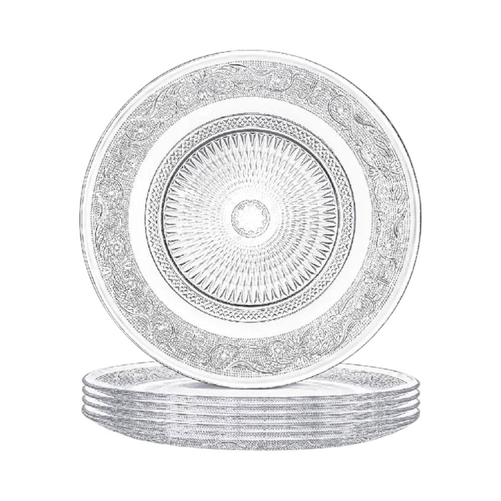 PLATE QUARTER 8INCH IR PHOENIX EMBOSSED Default Title - MamasJan Crockery