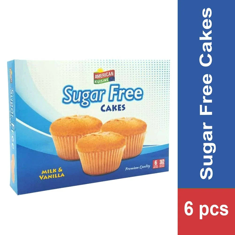 AMERICAN KUISINE MILK & VANILLA SUGAR FREE CUP CAKE 100GM Default Title - MamasJan Grocery