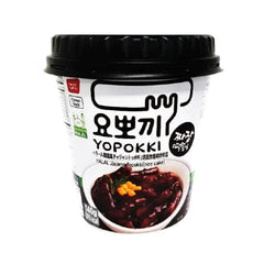 YOPOKKI JJAJANG TOPOKKI RICE CAKE CUP 140GM Default Title - MamasJan Grocery