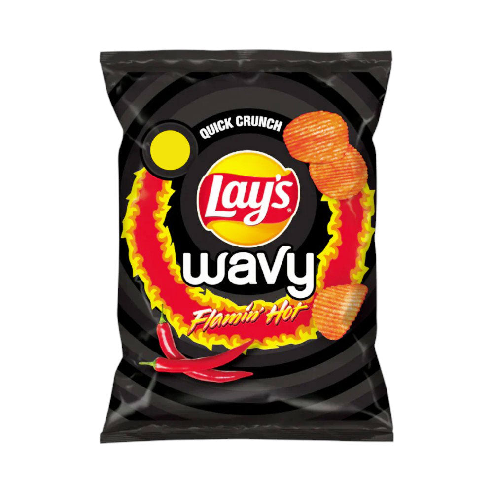 LAYS WAVY FLAMING HOT CHIPS 18 GM Default Title - MamasJan Grocery