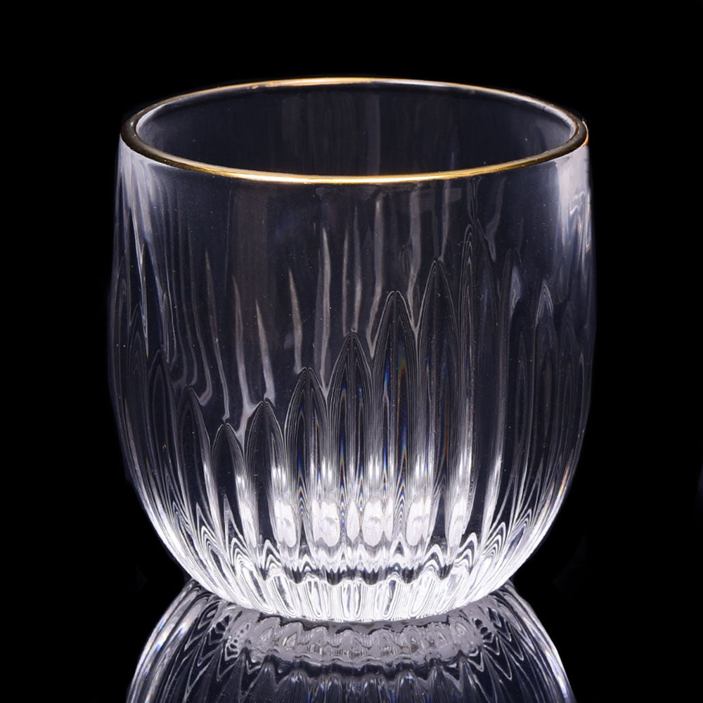 GLASS HONGLI IR GOLDEN G77109 (Pack 6) Default Title - MamasJan Crockery