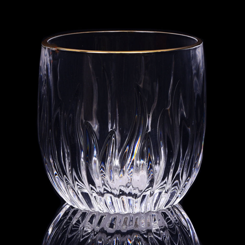 GLASS HONGLI IR GOLDEN G77209 (Pack 6) Default Title - MamasJan Crockery