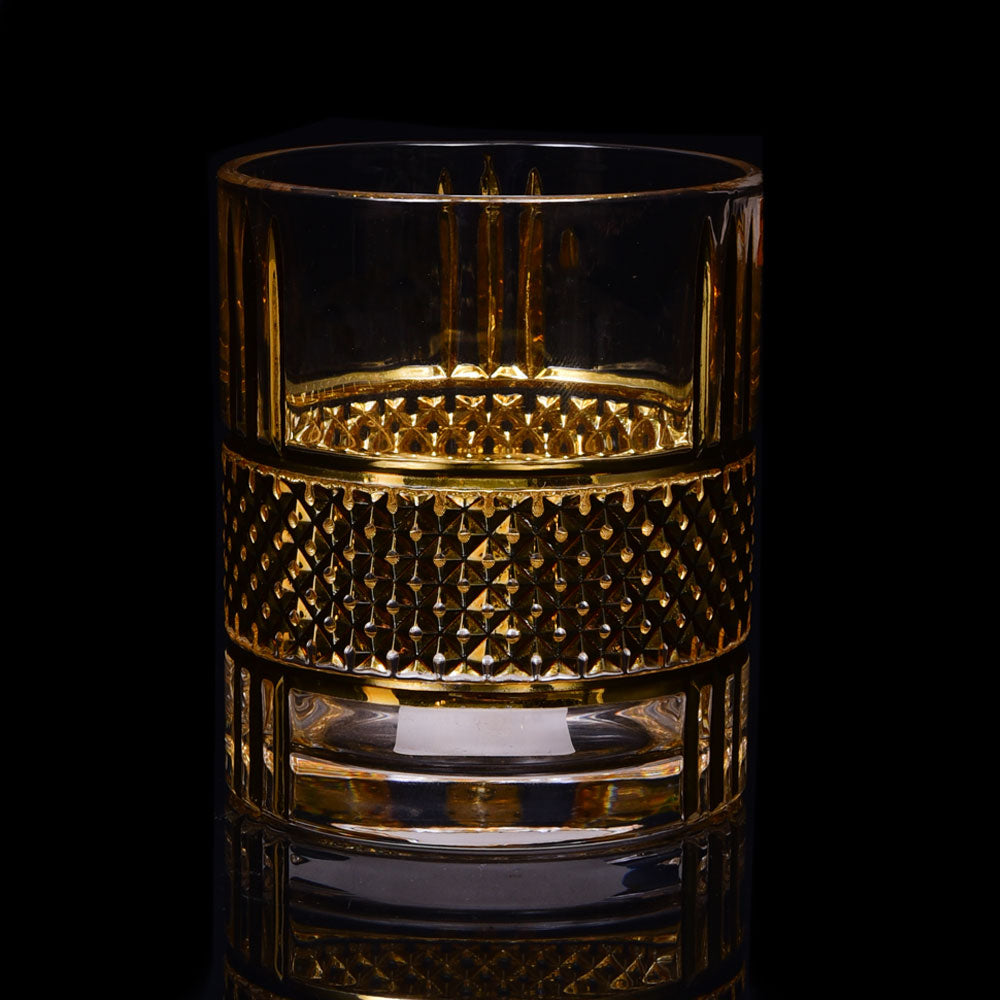 GLASS HONGLI IR GOLDEN D5411RCR (Pack 6) Default Title - MamasJan Crockery