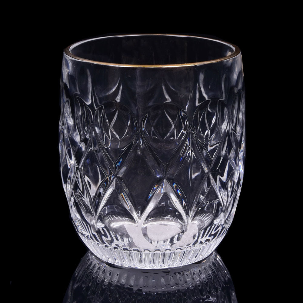 GLASS HONGLI IR GOLDEN G78111 (Pack 6) Default Title - MamasJan Crockery
