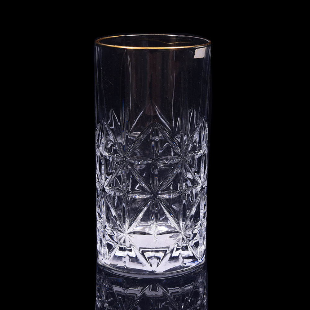GLASS HONGLI IR GOLDEN G814C (Pack 6) Default Title - MamasJan Crockery