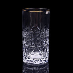 GLASS HONGLI IR GOLDEN G814C (Pack 6) Default Title - MamasJan Crockery
