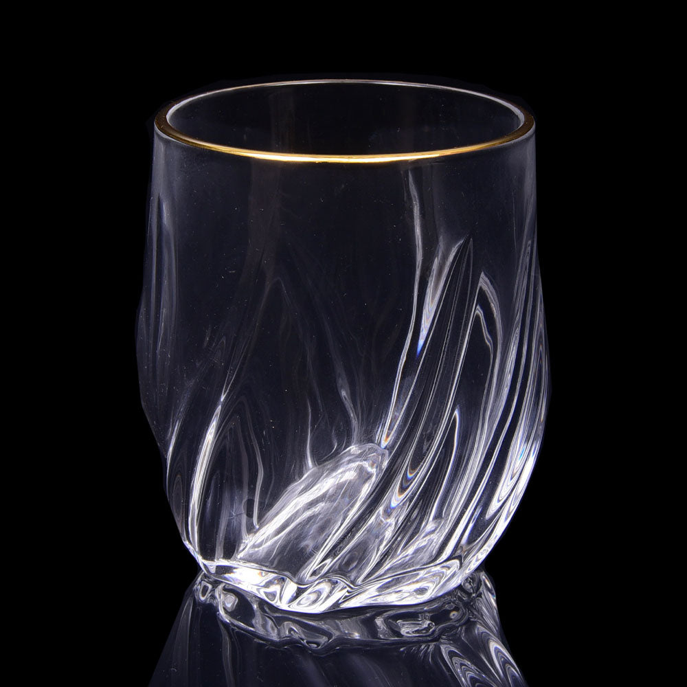 GLASS HONGLI IR GOLDEN G72510 (Pack 6) Default Title - MamasJan Crockery
