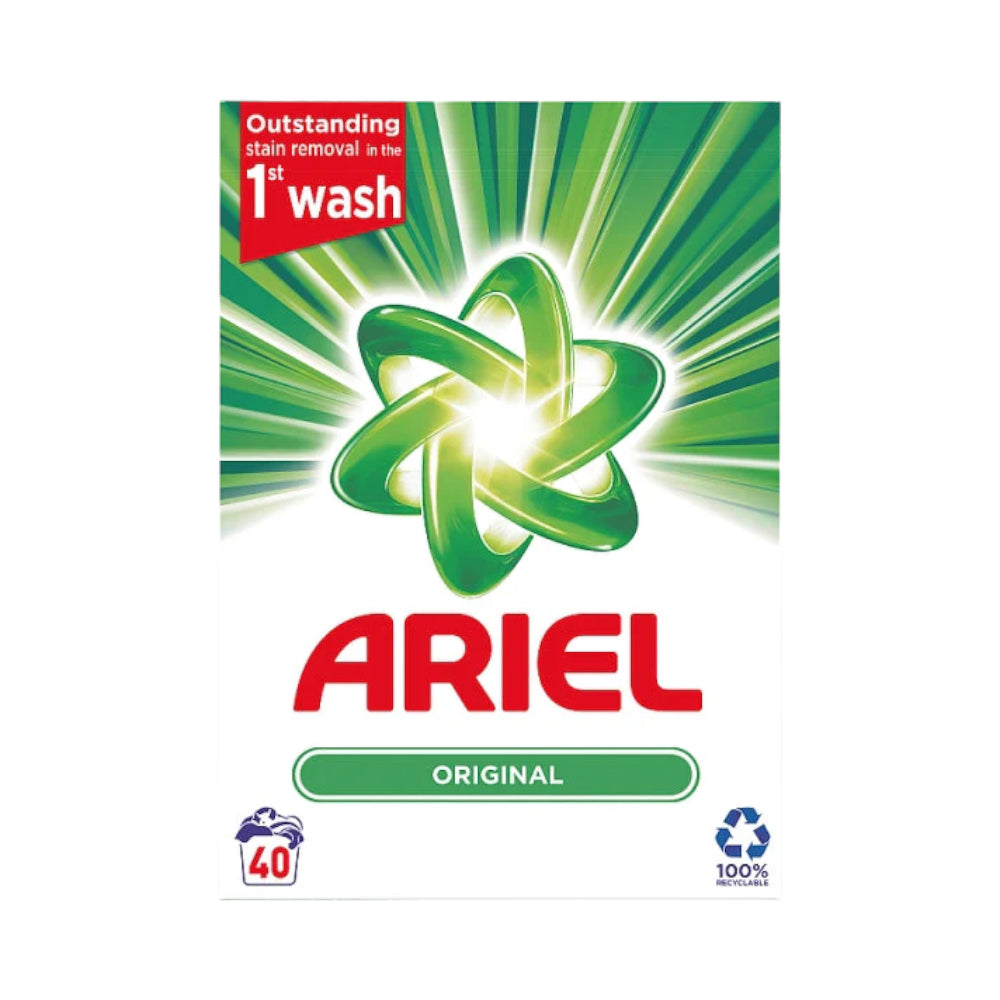 ARIEL WASHING POWDER ORIGINAL 40 WASH FAST DISSOLVING 2.6 KG Default Title - MamasJan Grocery Nonfood