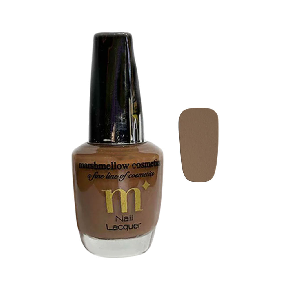 MARSHMALLOW NAIL LACQUER COFFEE BROWN 15ML Default Title - MamasJan Makeup