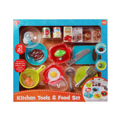 3726 PLAY GO KITCHEN TOOLS & FOOD SET H.B Default Title - MamasJan Toys