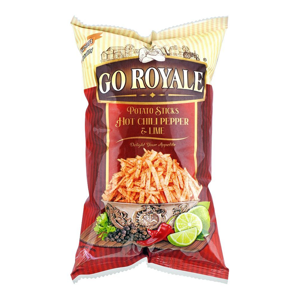 GO ROYALE POTATO STICKS HOT CHILI PEPPER & LIME 110GM Default Title - MamasJan Grocery