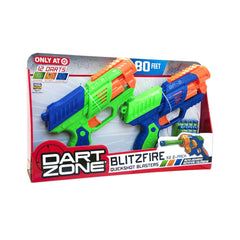 6359-EU DART ZONE BLITZFIRE QUICKSHOT DART GUN X2 D Default Title - MamasJan Toys