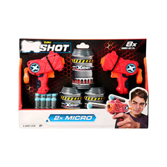 3621 ZURU X SHOT MICRO DOUBLE PACK DART GUN D Default Title - MamasJan Toys
