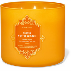 BBW SALTED BUTTERSCOTCH 3-WIK CANDLE Default Title - MamasJan Makeup
