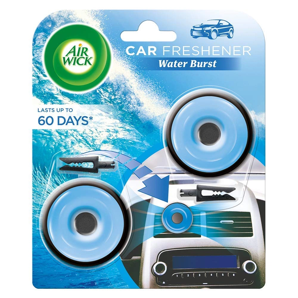 AIR WICK FRESHENER CAR WATER BURST 60 DAYS 2X8 GM Default Title - MamasJan Grocery Nonfood