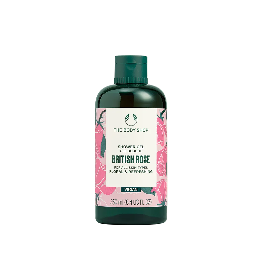 THE BODY SHOP BRITISH ROSE SHOWER GEL NEW PACKING 250ML Default Title - MamasJan Makeup