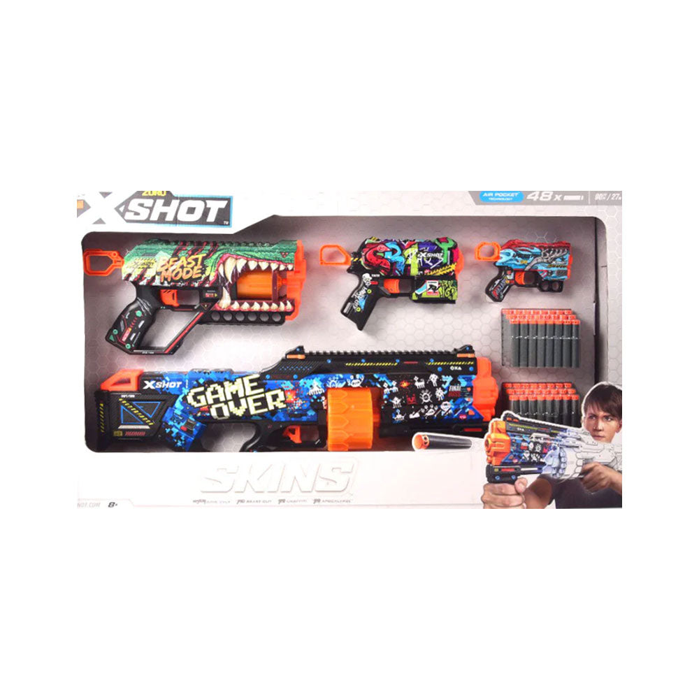 36573 ZURU X SHOT SKINS DART GUN SET D Default Title - MamasJan Toys