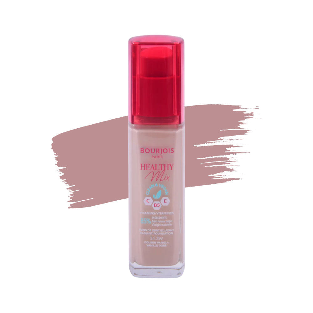BOURJOIS HEALTHY MIX CLEAN VEGAN FOUNDATION 51.2 GOLDEN VANI Default Title - MamasJan Makeup