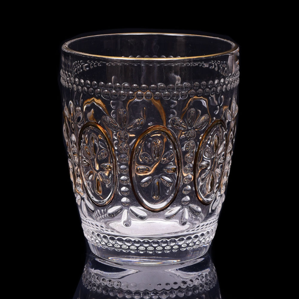 GLASS HONGLI IR GOLDEN MG9033B (Pack 6) Default Title - MamasJan Crockery