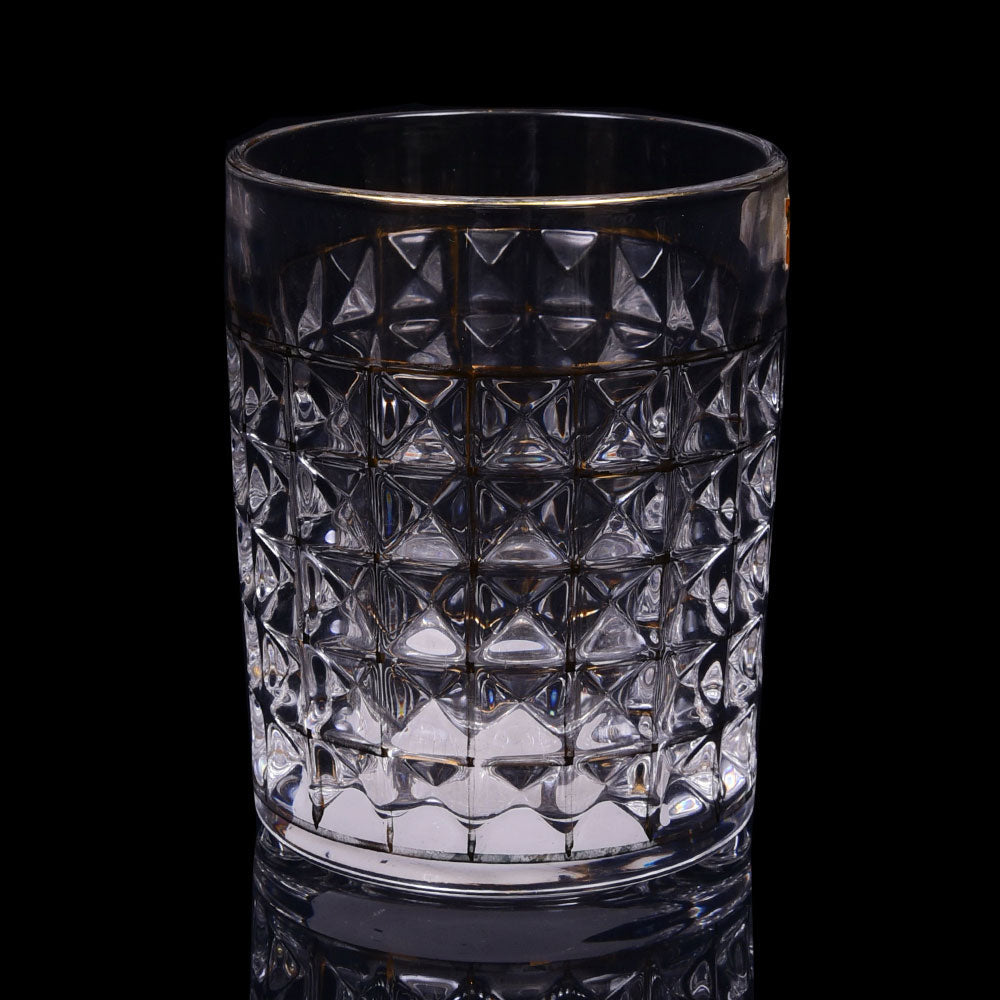 GLASS HONGLI IR GOLDEN MG5412F (Pack 6) Default Title - MamasJan Crockery