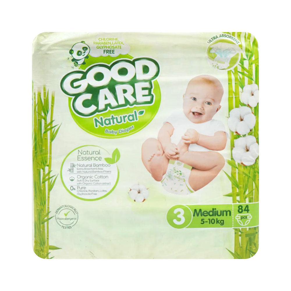 GOODCARE NATURAL DIAPER MEDIUM 84 PCS JUMBO Default Title - MamasJan Grocery Nonfood