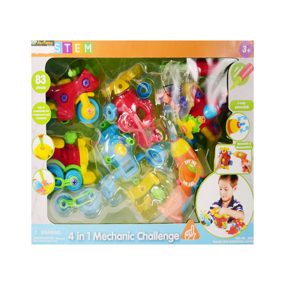 2020 PLAY GO 4IN1 MECHANIC CHALLENGE SET H.B Default Title - MamasJan Toys