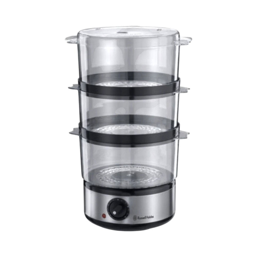 RUSSEL HOBBS STEAMER 3 TIER BRUSHED 14453 Default Title - MamasJan Electronics