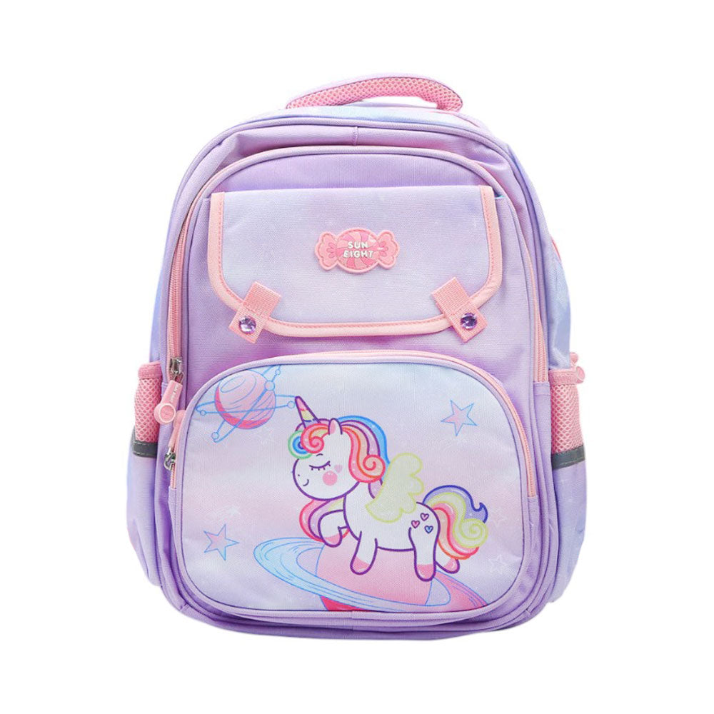 22115 KIDS SCHOOL BACK PACK PURPLE UNICORN 16INCH IR Default Title - MamasJan Toys