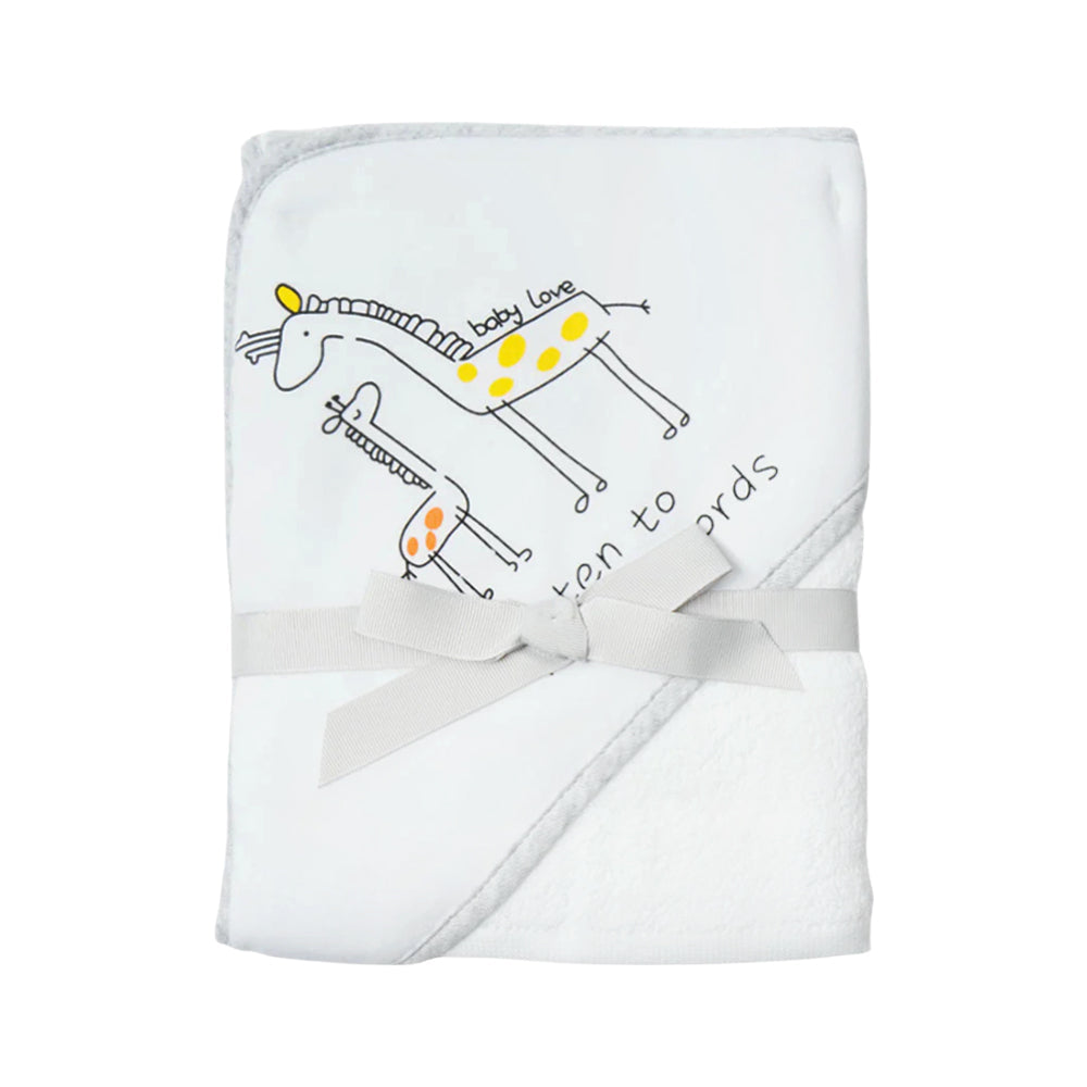 BABY BATH TOWEL HOODED MDW-23 CHI CLTW044-W Default Title - MamasJan KidsWear