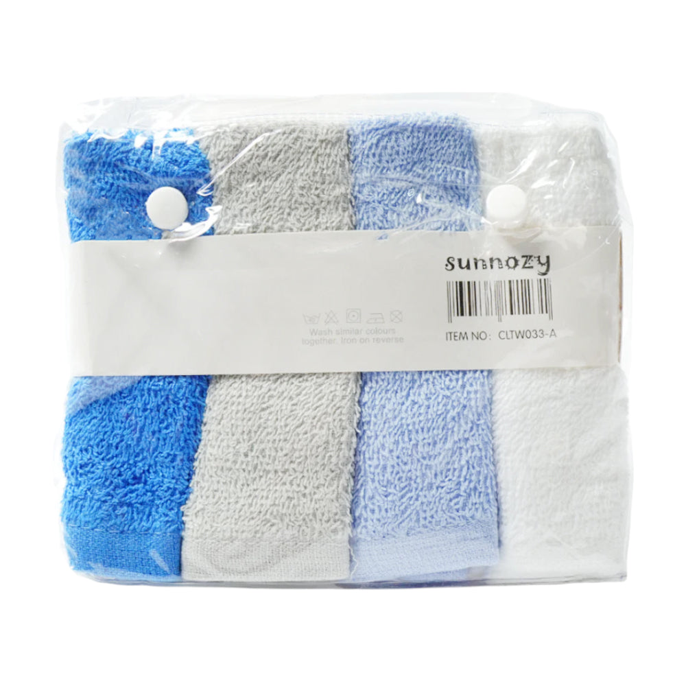 BABY FACE TOWEL 4PC PACK MDW-23 CHI CLTW033-A Default Title - MamasJan KidsWear